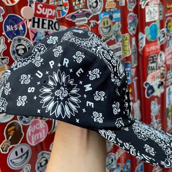 Supreme Bandana Camp Cap - Picture 2 of 7